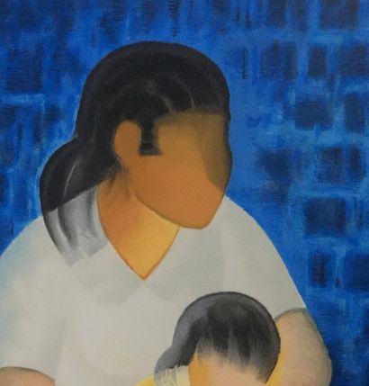 Louis TOFFOLI (1907-1999)
L'enfant au tricot...