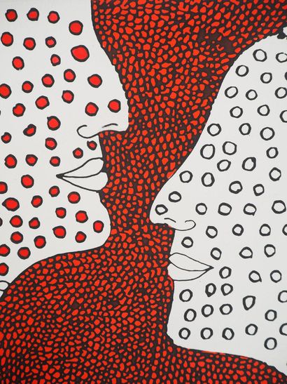 Yayoi KUSAMA (1929-)
Talks about love, 2011
Gravure...