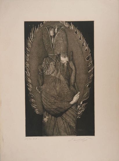 Ernst FUCHS (1930 - 2015)
La Kabbale des...