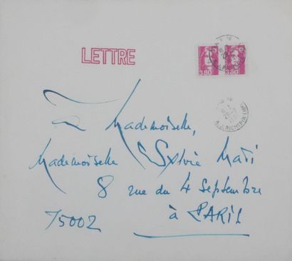 Georges MATHIEU (1921–2012)
Handwritten letter,...
