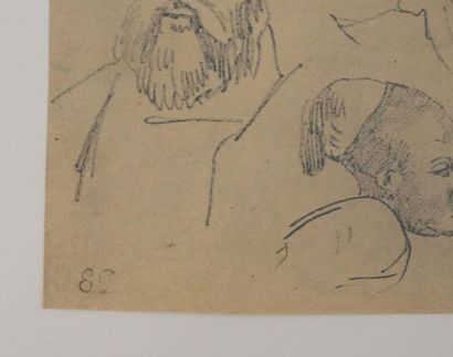 Eugène DELACROIX (1798-1863) (d'après) 
Etudes...