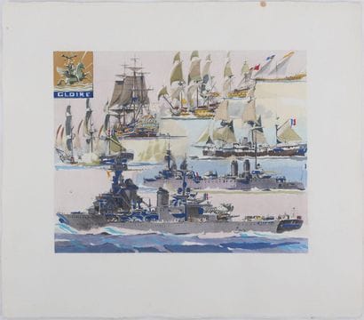 MARIN MARIE (1901–1987)
The Ship Gloire (2nd-class...