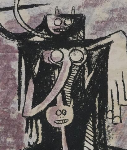Wifredo LAM (1902-1982)
Esprits Primals (Canaïma),...