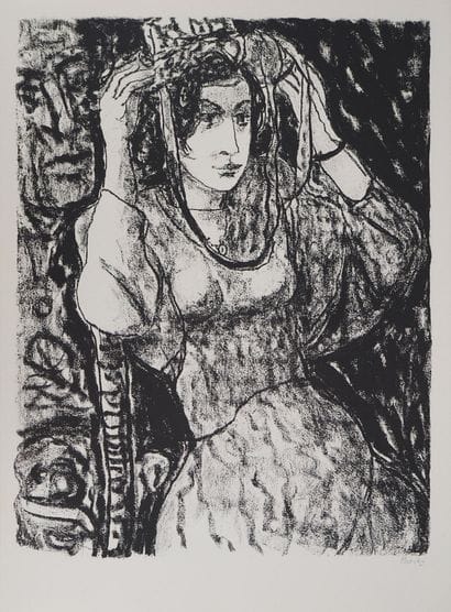 Leopoldo PRESAS (1915-2009)
Femme au chapeau,...