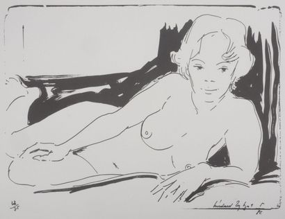 Médard TYTGAT (XXe)
Femme nue, 1982
Lithographie...