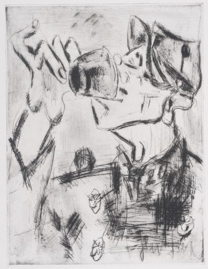 Gen PAUL (1895-1975)
L'adjudant, 1952
Gravure...