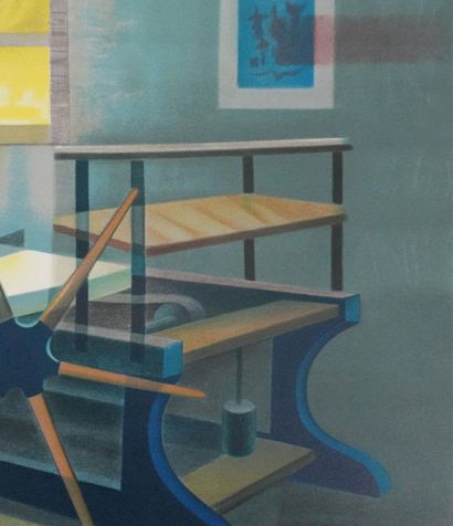 Louis TOFFOLI (1907-1999)
La presse à bras
Lithographie...