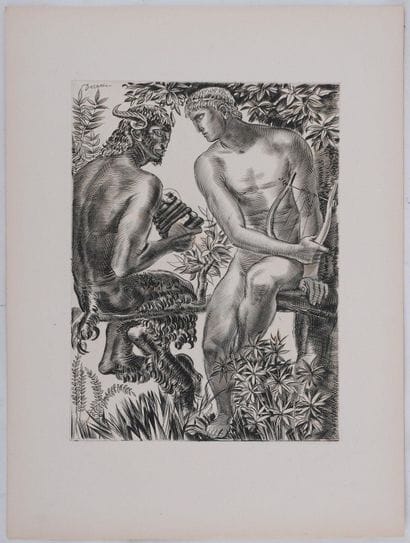 Albert DECARIS (1901-1988)
Apollon et Marsyas,...