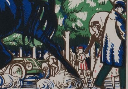 Robert BONFILS (1879-1969) 
Vue de Paris,...