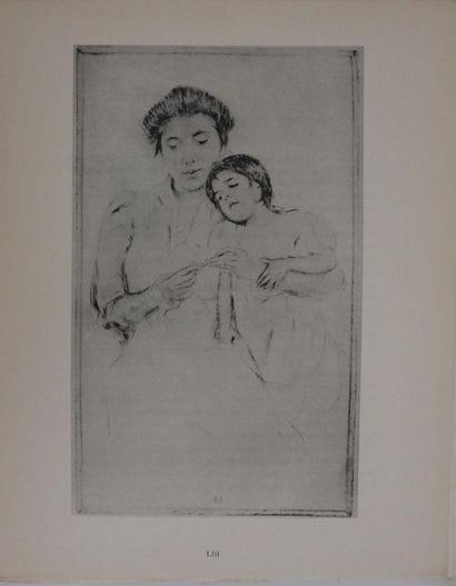 Mary CASSATT (1844-1926) 
L'aiguille, 1928
Héliotypie
Non...
