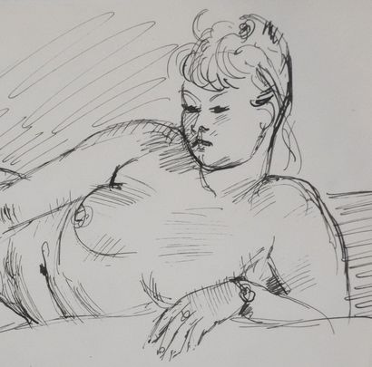 Georges PACOUIL (1903-1996)
Femme au chignon...