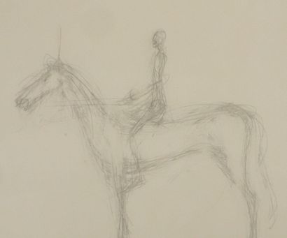 Alberto GIACOMETTI (1901-1966)(d'après)
Cavalier...