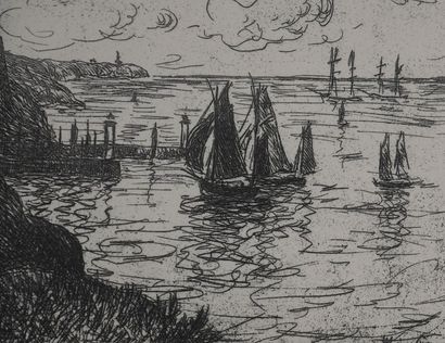 Maxime MAUFRA (1861–1918) 
Leaving the Harbor,...