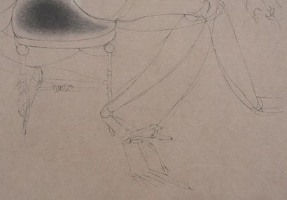 Hans BELLMER (1902-1975) 
La créature jaune,...