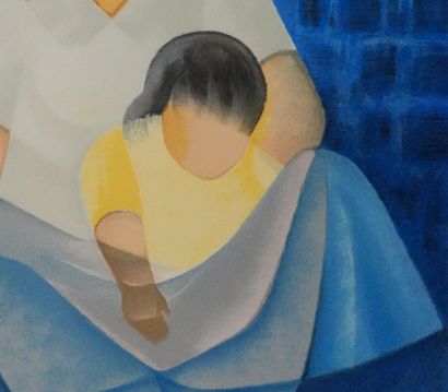 Louis TOFFOLI (1907-1999)
L'enfant au tricot...