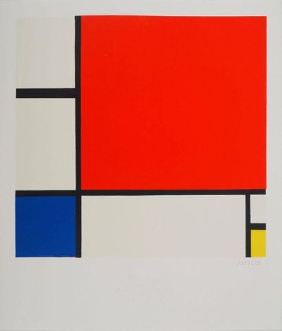 Piet MONDRIAN (1872-1944)(d'après)
Composition...