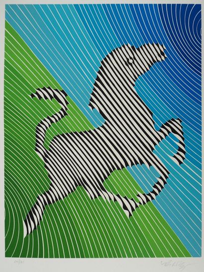 Victor VASARELY (1906-1997)
Composition cinétique...