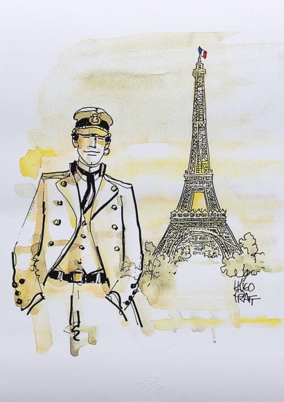Hugo PRATT (1927-1995)
Corto Maltese à Paris,...
