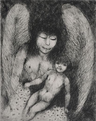 Edouard GOERG (1893-1969)
L'ange et l'enfant
Gravure...