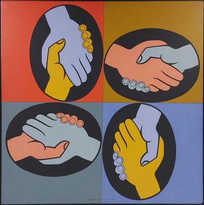 Victor VASARELY (1906-1997)
Amitié multicolore...