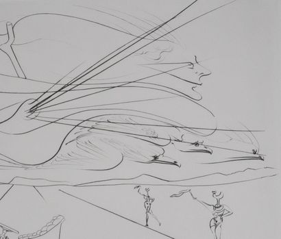 Salvador DALI (1904-1989)
Hommage à Léonard...