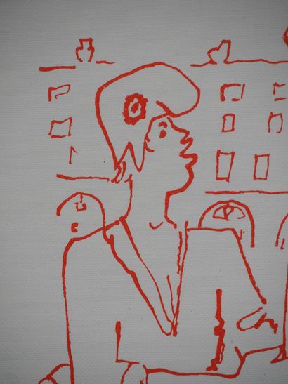 Jean COCTEAU (1889-1963)
Le repas révolutionnaire,...