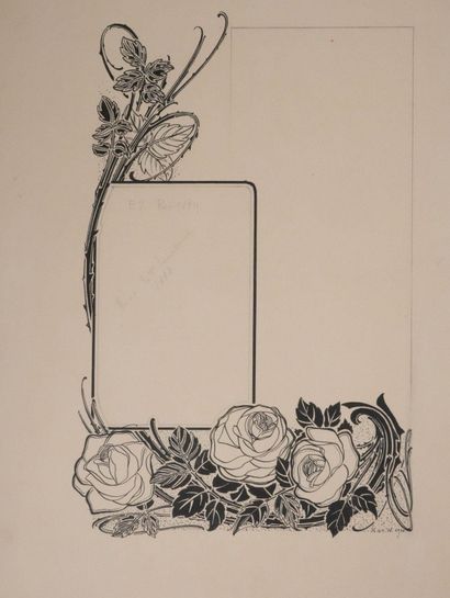 Henry DE WAROQUIER (1881-1970)
Les roses,...