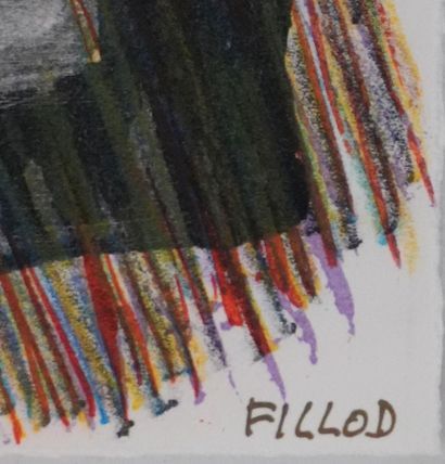 FILLOD (20th century)
Blue Figure, 1990
Original...