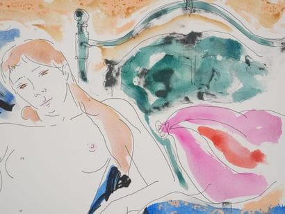 Alain BONNEFOIT (1937-)
Nu féminin au drapé...