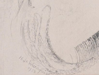 Henry DE WAROQUIER (1881-1970)
Profil, 1946
Gravure...