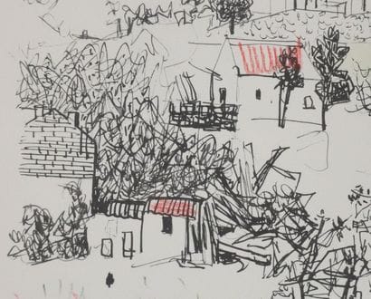 Roger BEZOMBES (1913-1994)
La route de Saint-Nectaire...