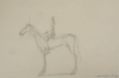 Alberto GIACOMETTI (1901-1966)(d'après)
Cavalier...