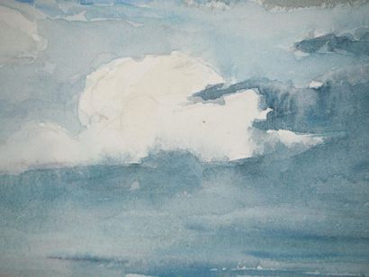 René LEVERD (1872-1938)
Eclaircie sur l'eau
Aquarelle...