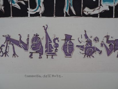Mordecaï MOREH (1937-)
Comedia dell'Arte
Gravure...