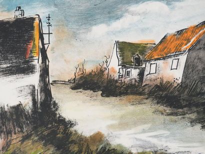 Maurice DE VLAMINCK(1876-1958)
Vue de Montigny...