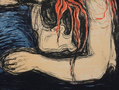 Edvard Munch (1863-1944) (d'après)
Vampire
Lithographie
Signée...