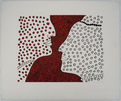Yayoi KUSAMA (1929-)
Talks about love, 2011
Gravure...
