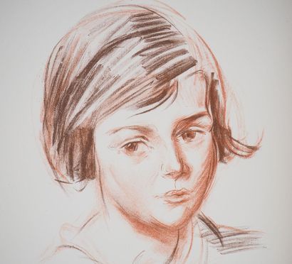 Emile OTHONFRIESZ (1879-1949)
Visage d'enfant,...