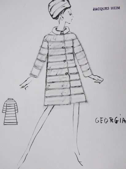 Jacques HEIM (1899-1967)
Manteau Georgia
Dessin...