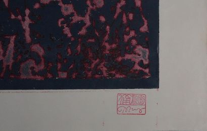 Mark TOBEY (1890-1976)
Désert nocturne, 1974
Gravure...