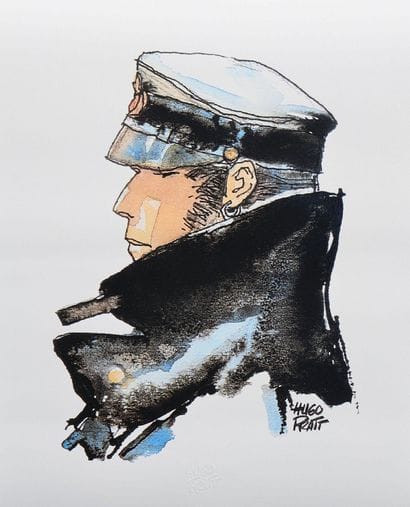 Hugo PRATT (1927-1995)
Corto Maltese de profil,...