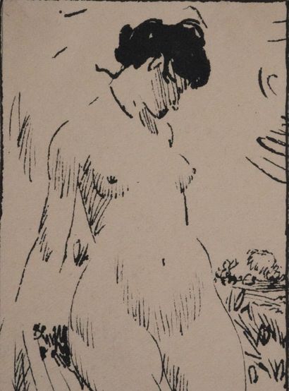 Charles Emile CARLEGLE (1877-1937) 
Nu féminin...