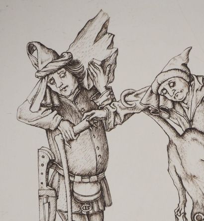 Cécile REIMS (1927-2020)
Les chiens entrelacés,...