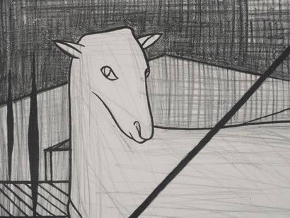Bernard BUFFET (1928-1999)
L'agneau pascal,...