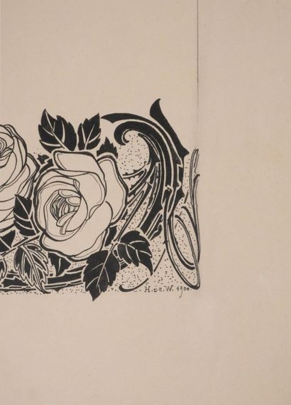 Henry DE WAROQUIER (1881-1970)
Les roses,...