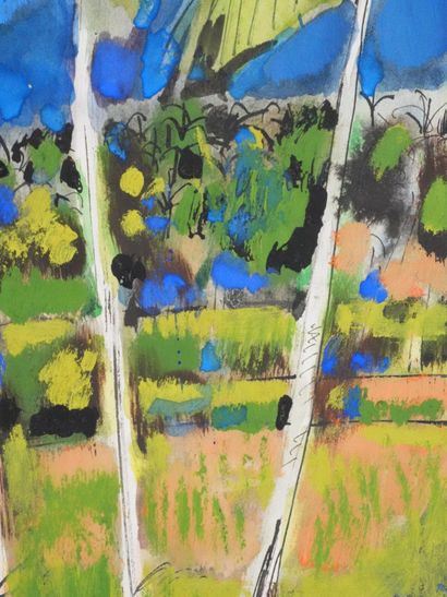 Maurice GENIS (1925-2013)
Les palmiers
Gouache...