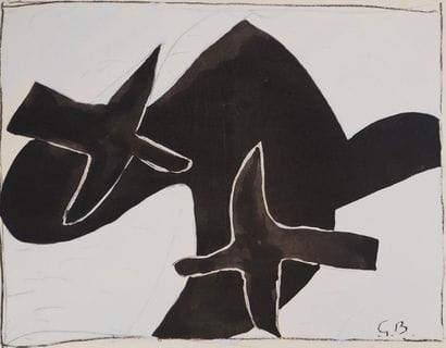 Georges BRAQUE (1882-1963)
Couple d'oiseaux...