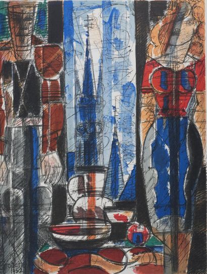 Marcel GROMAIRE (1892-1971)
Couple dans un...
