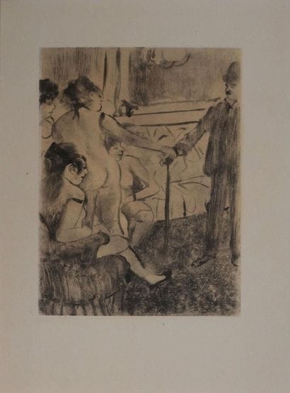 Edgar DEGAS (1834-1917)
Le client timide,...