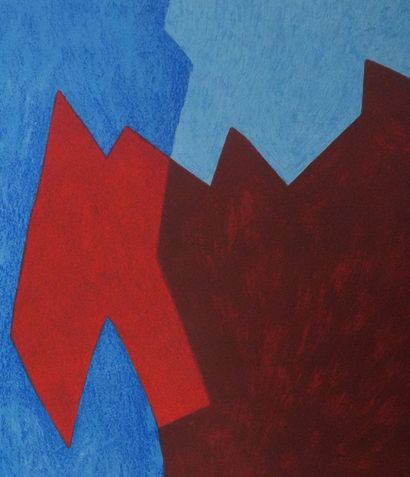Serge POLIAKOFF (1906-1969)
Composition bleue...